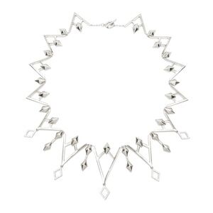 Noir NYC lafayette silver necklace